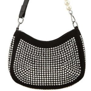 Black Studded Handbag-Cross Body